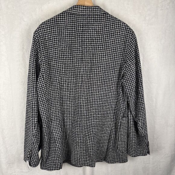 Stafford Blazer Sport Coat Mens 46R Classic Fit Navy Blue Check NWT - Picture 6 of 7